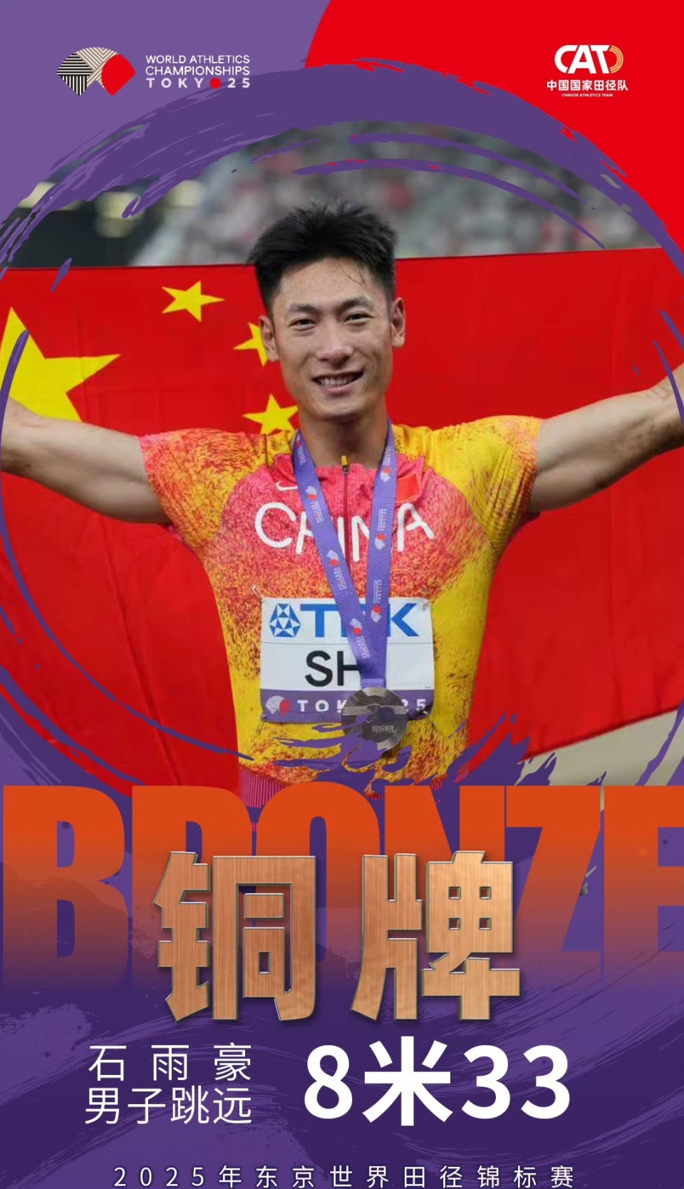 得突破, 男子跳远的 得突破, 男子跳远的